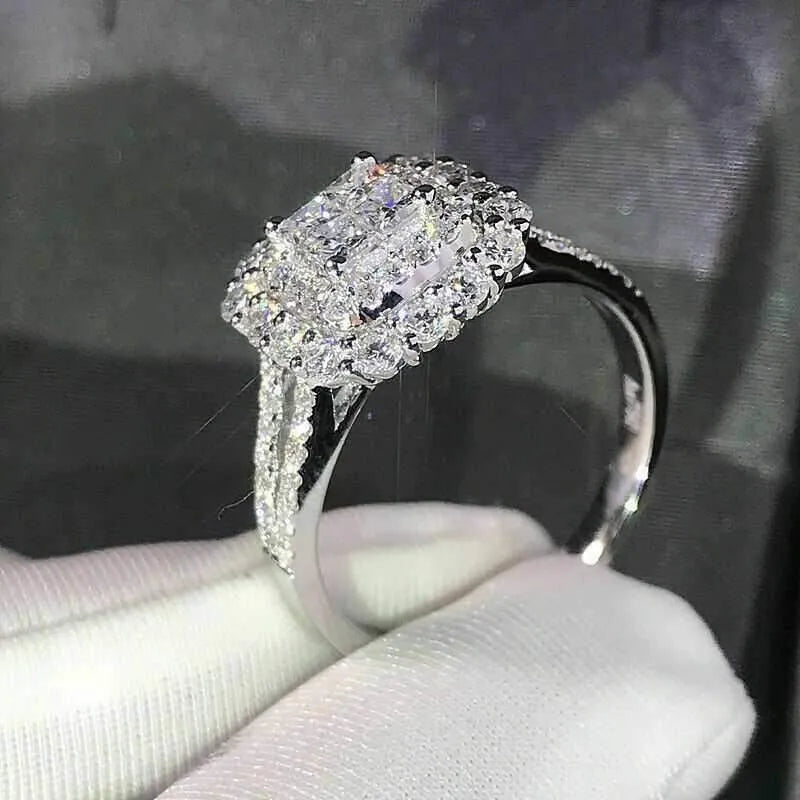 Gorgeous 925 Silver Plated Women's Ring Rings - Tophatter Daily Deals