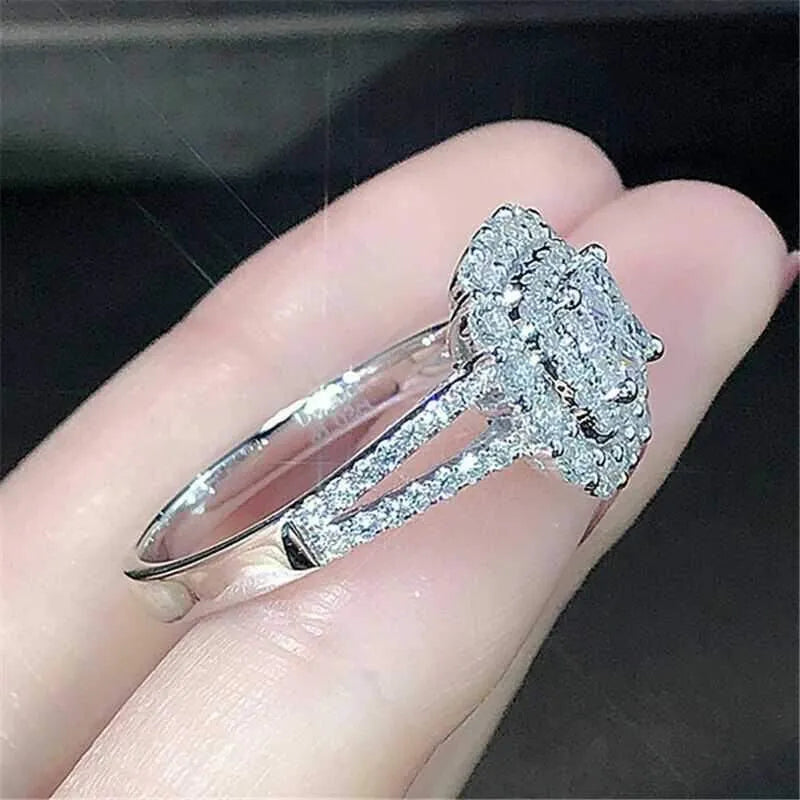 Gorgeous 925 Silver Plated Women's Ring Rings - Tophatter Daily Deals