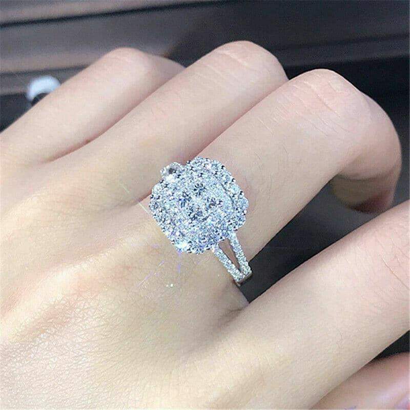 Gorgeous 925 Silver Plated Women's Ring Rings - Tophatter Daily Deals