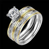 Rock n Rose™ (2pcs) Gold Plated Couple Rings Rings - Tophatter Daily Deals