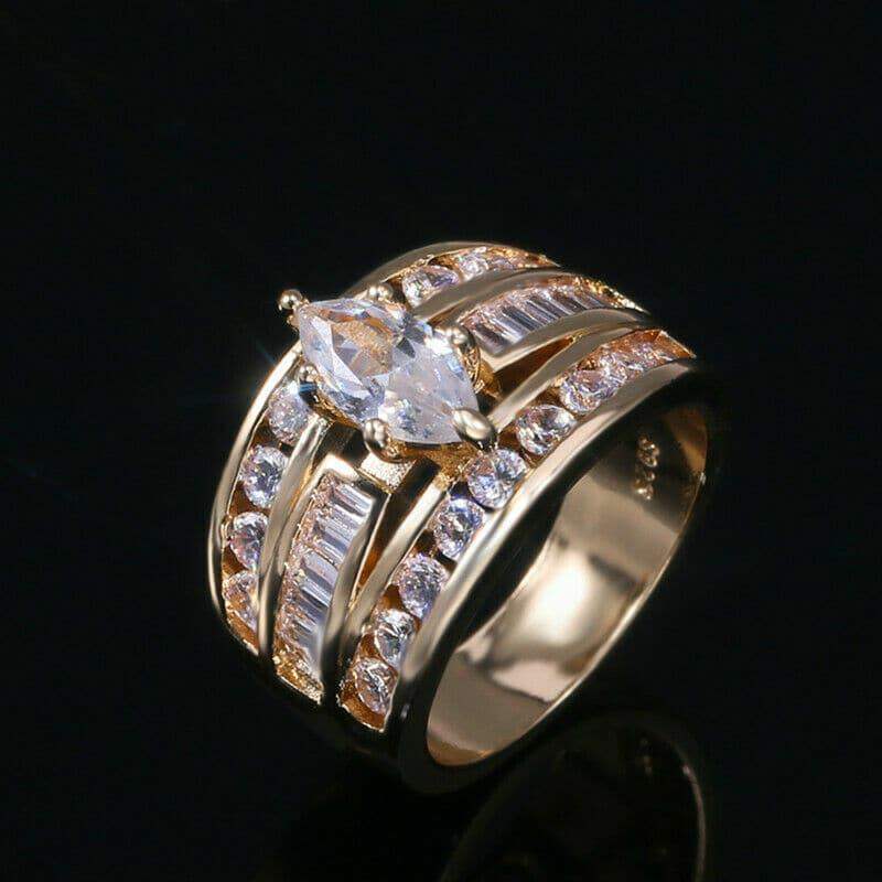 Gorgeous Silver Plated Queen Style Women Ring Rings - Tophatter Daily Deals