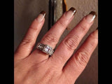 Gorgeous Women Silver Plated Wedding Ring Rings - Tophatter Daily Deals