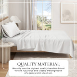 Viscose from Bamboo & Cotton Blend Jersey Knit Sheets Bedding - Tophatter Daily Deals