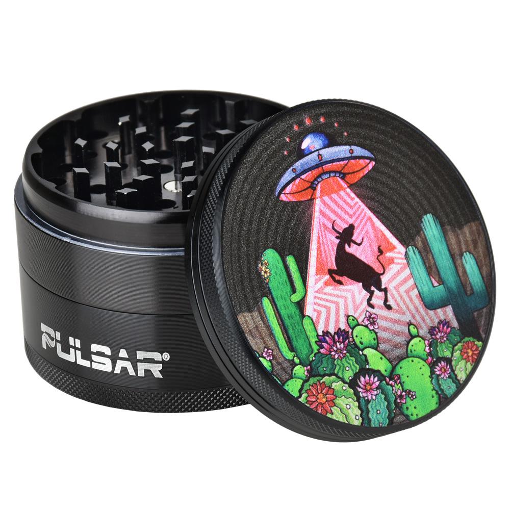 Tophatter's Inc. Artist Series Grinder | Psychedelic Abduction Grinders - Tophatter Daily Deals