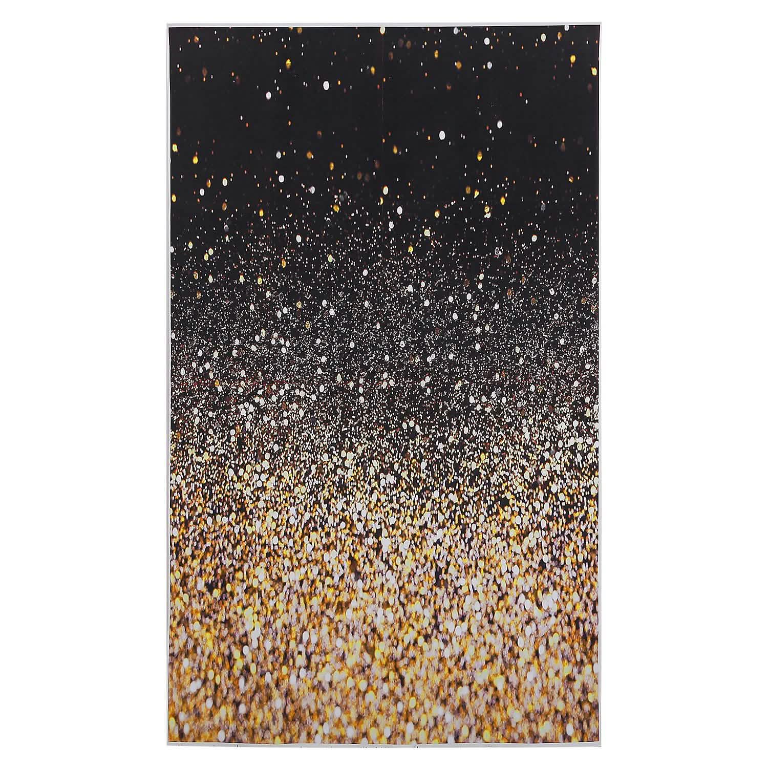 Gradual Glitter Black Gold Bokeh Spots Photography Background Everything Else - Tophatter Daily Deals