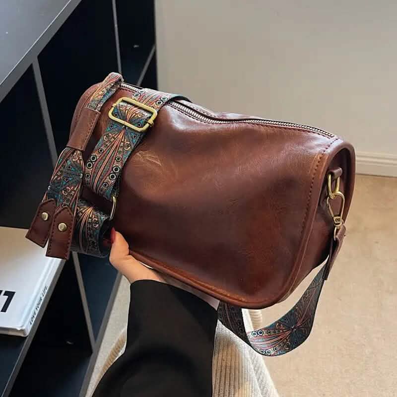 Graphic Pattern Zipper Crossbody Bag Coffee Handbags & Wallets - Tophatter Daily Deals