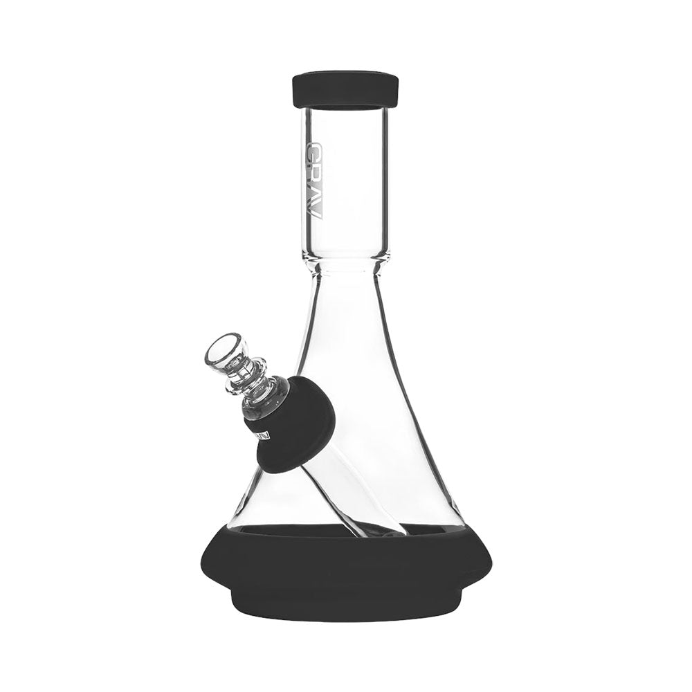 GRAV Labs Deco Beaker Bong in Silicone Black Silicone Bongs - Tophatter Daily Deals