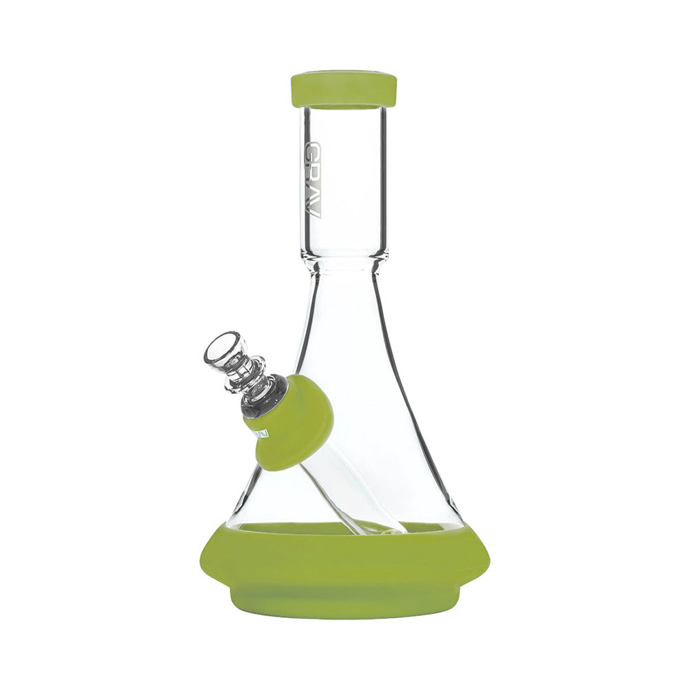 GRAV Labs Deco Beaker Bong in Silicone Avocado Green Silicone Bongs - Tophatter Daily Deals