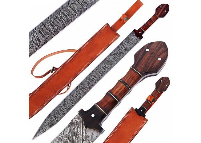 Grecian Empire Damascus Steel Xiphos Sword historical period - Tophatter Daily Deals