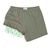 Bermies Green Pineapples Swim Trunks Green Swimwear - Tophatter Daily Deals