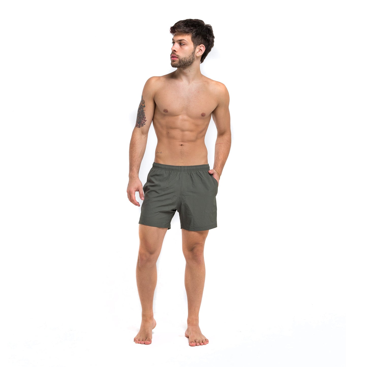 Bermies Green Pineapples Swim Trunks Swimwear - Tophatter Daily Deals