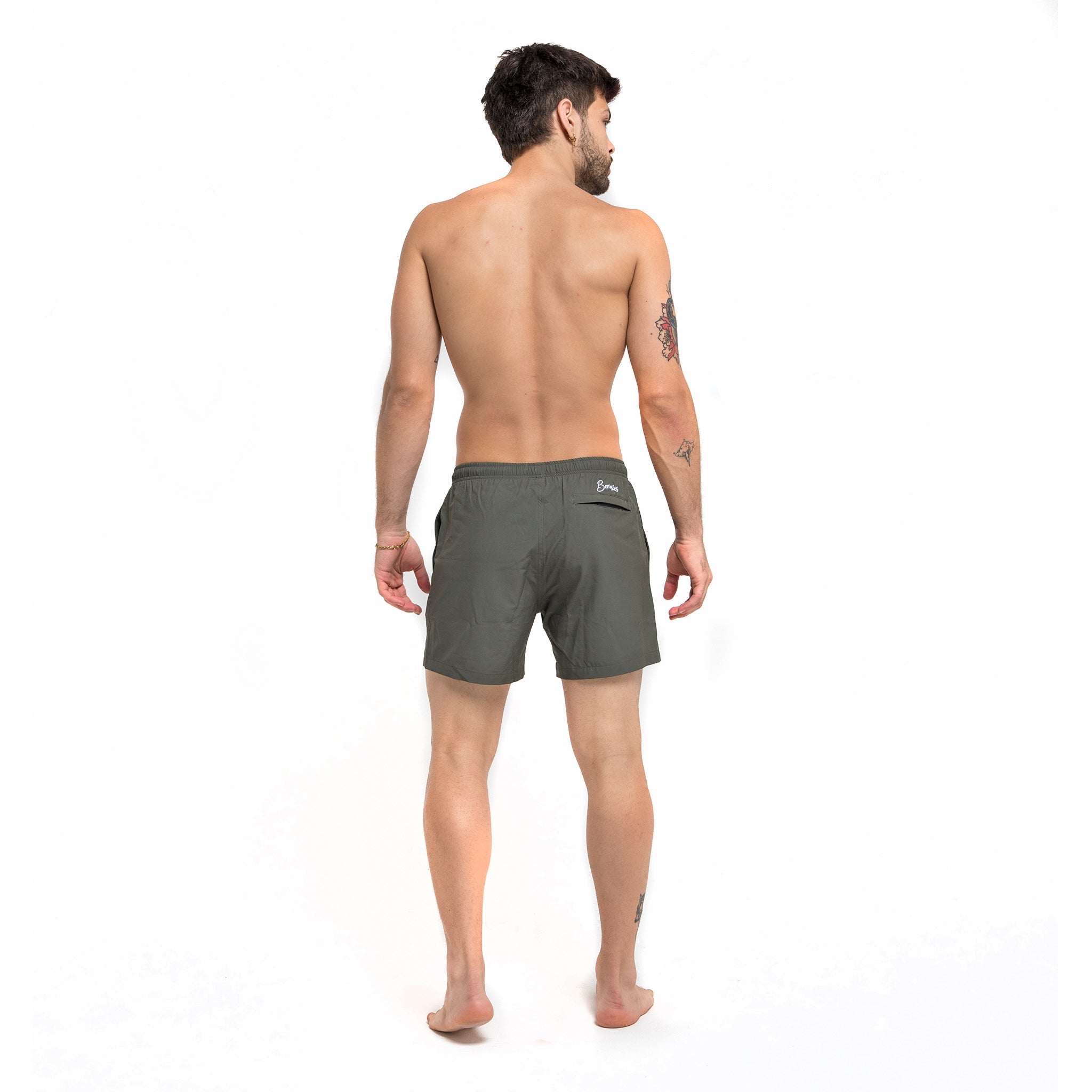 Bermies Green Pineapples Swim Trunks Swimwear - Tophatter Daily Deals