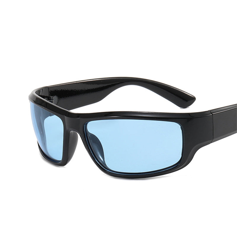 Green Sport Sunglasses Men Women Retro Punk Black Blue Sunglasses - Tophatter Daily Deals