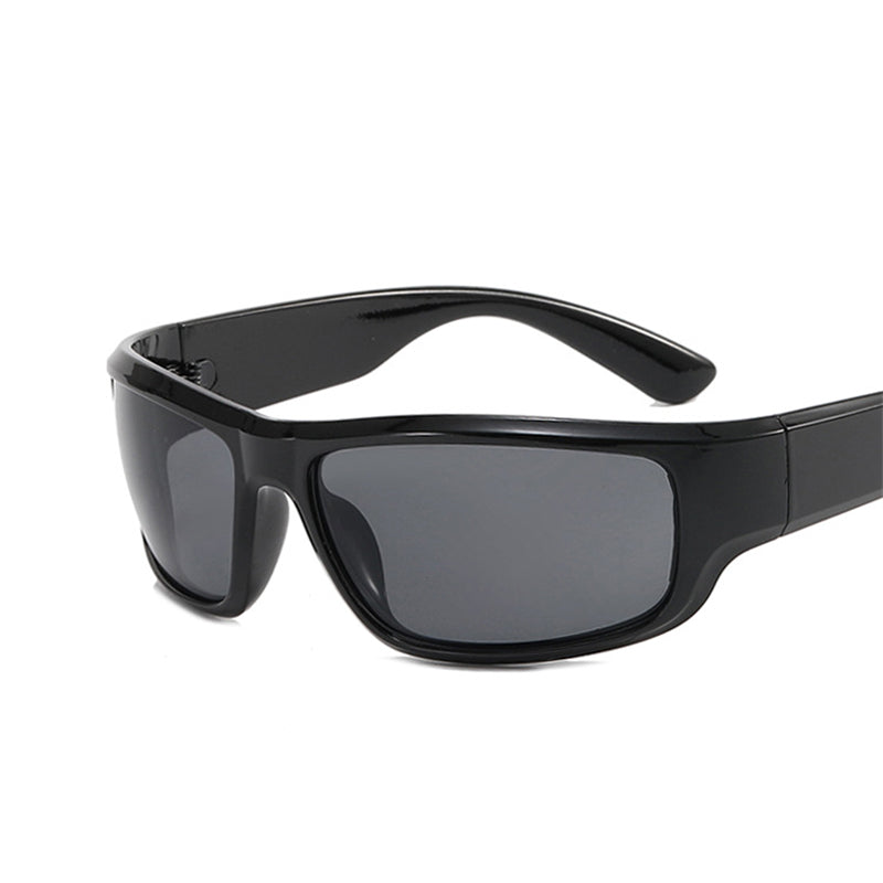 Green Sport Sunglasses Men Women Retro Punk Black Gray Sunglasses - Tophatter Daily Deals