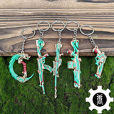 Imperium Skin Gun Weapon Keychain Green Pendant 5 In 1 Pack - Tophatter Daily Deals