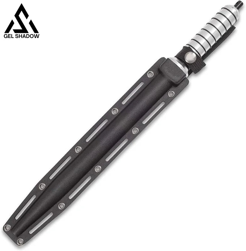 Grey Titanium Spiral Dagger with Sheath-GS90 - Tophatter Daily Deals