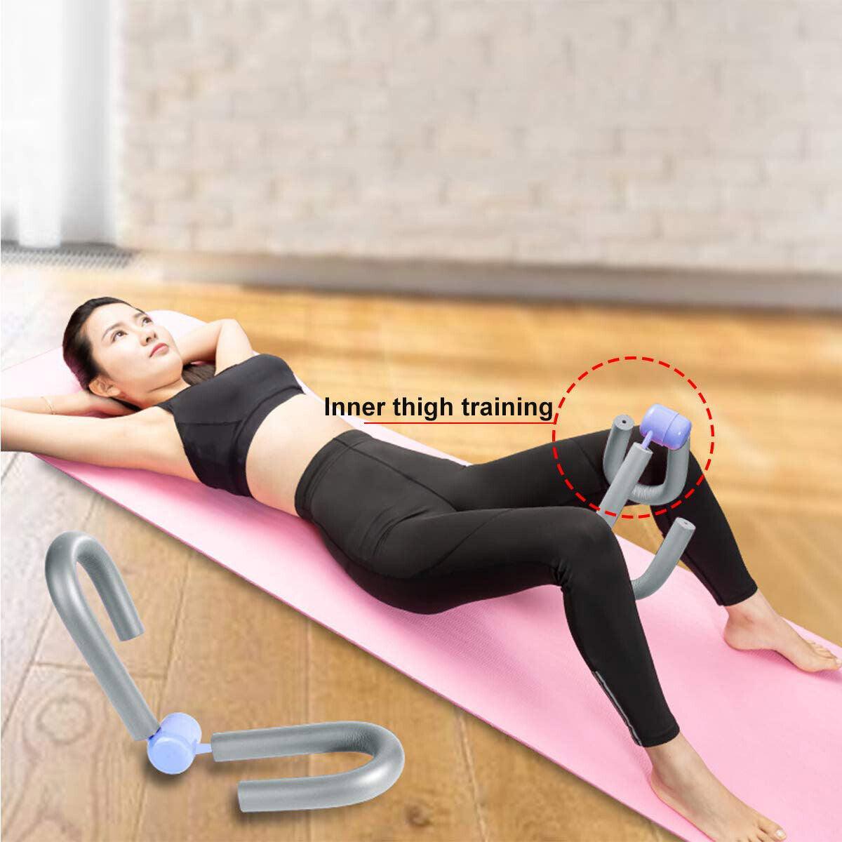 Multifunction Workout Thigh Master Fitness Equipment - Thigh Master Leg Muscle Fitness Workout Grey Thigh Master Leg Muscle - Tophatter Daily Deals