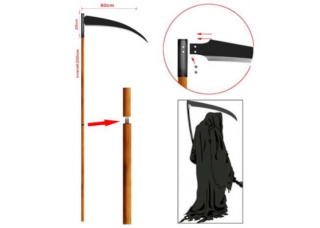 Grim Reaper Monster Scythe 80 Inches swords - Tophatter Daily Deals