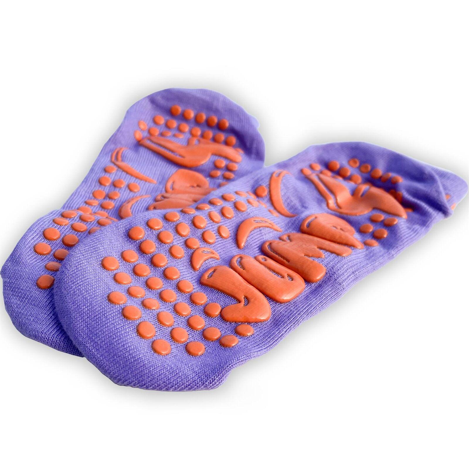 Trampolining Socks UK - Yoga Fitness Socks Exercise Gym Non Slip Socks Pair Exercise & Fitness - Tophatter Daily Deals