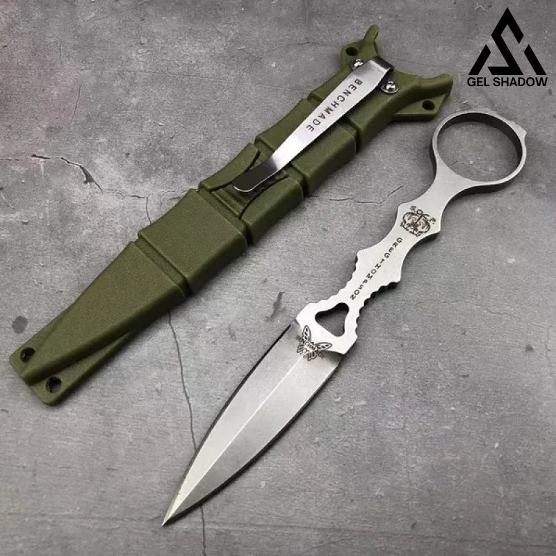 GS102 Fixed Blade Tactical Knife COMBO SOCP Dagger 3.22" Blade，K sheath Silver Knife - Tophatter Daily Deals