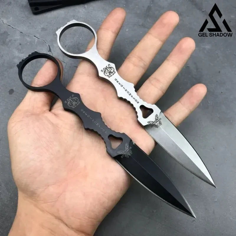 GS102 Fixed Blade Tactical Knife COMBO SOCP Dagger 3.22" Blade，K sheath Knife - Tophatter Daily Deals