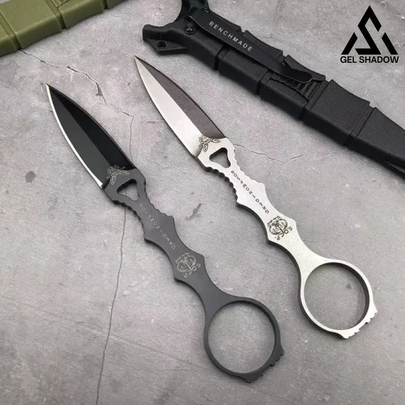 GS102 Fixed Blade Tactical Knife COMBO SOCP Dagger 3.22" Blade，K sheath Knife - Tophatter Daily Deals