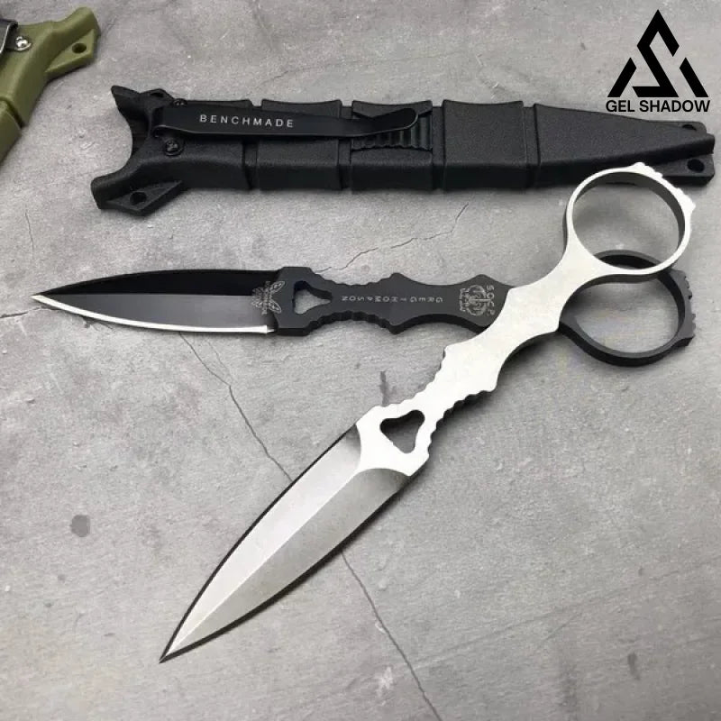 GS102 Fixed Blade Tactical Knife COMBO SOCP Dagger 3.22" Blade，K sheath Knife - Tophatter Daily Deals
