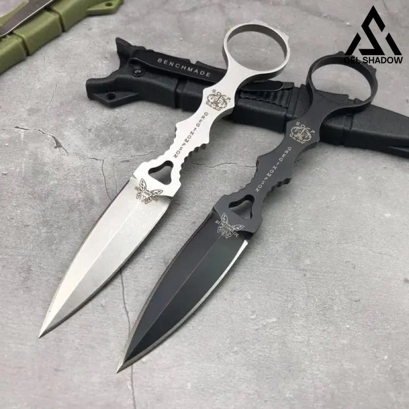GS102 Fixed Blade Tactical Knife COMBO SOCP Dagger 3.22" Blade，K sheath Knife - Tophatter Daily Deals