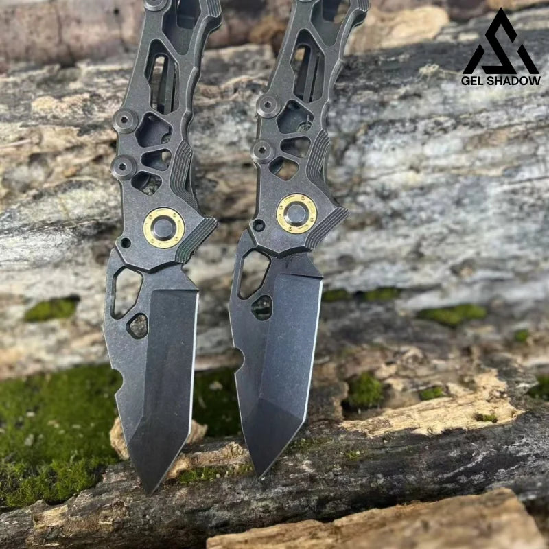 GS156 D2Heavy-duty folding high-hardness outdoor knife BRASSKNUCKLE - Tophatter Daily Deals