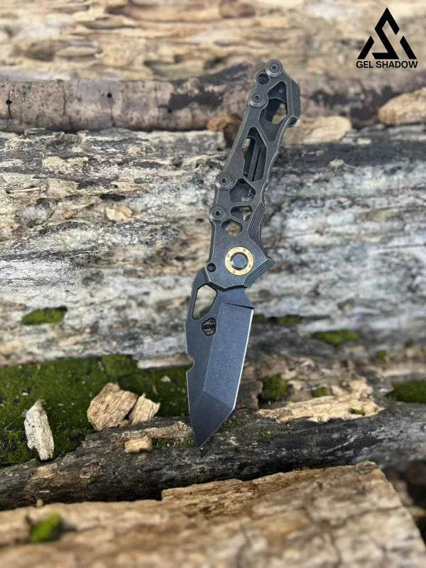 GS156 D2Heavy-duty folding high-hardness outdoor knife BRASSKNUCKLE - Tophatter Daily Deals