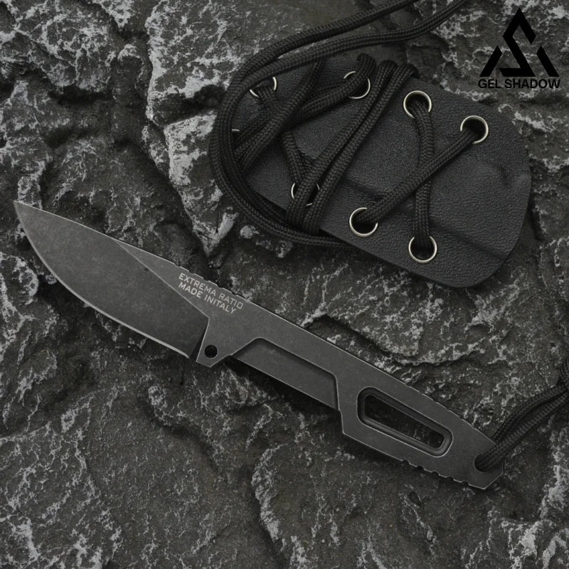 GS162 Extremist violence SATRE Outdoor knife Black BRASSKNUCKLE - Tophatter Daily Deals