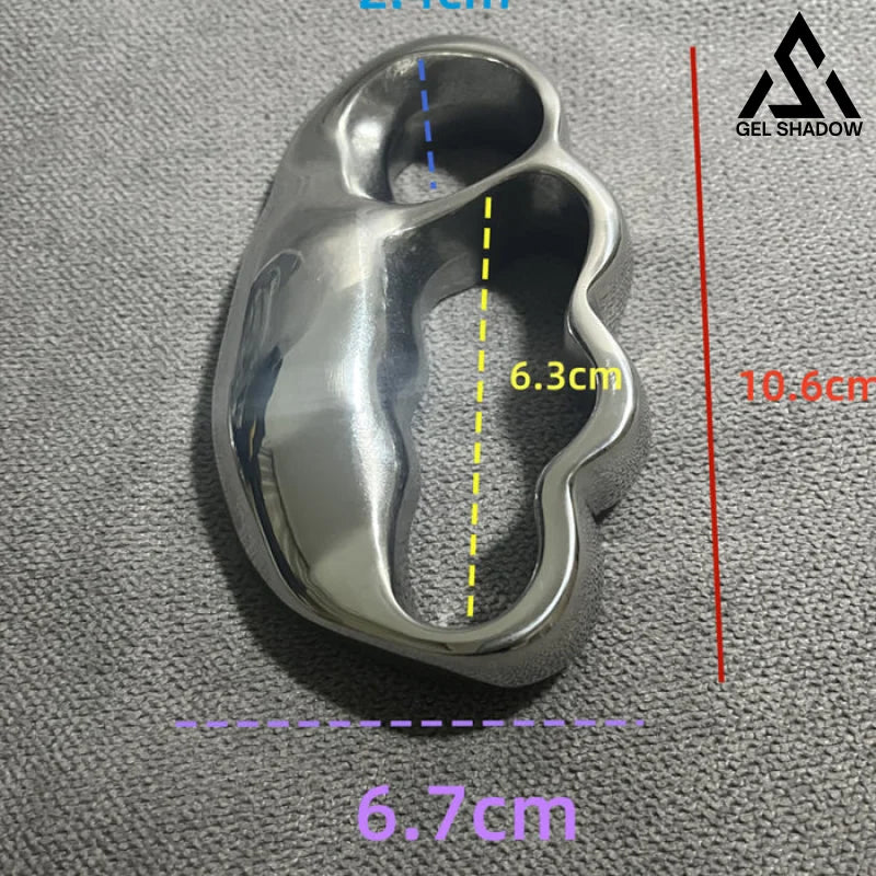 GS160 4-Finger Anti-explosion Stainless Steel Self-defense Knuckle Duster EDC BRASSKNUCKLE - Tophatter Daily Deals