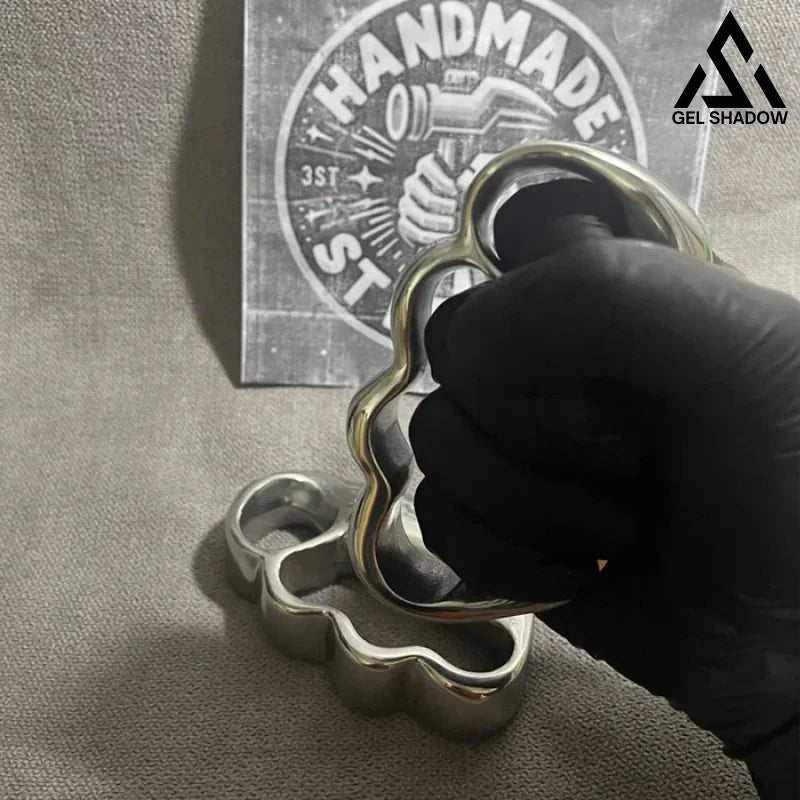 GS160 4-Finger Anti-explosion Stainless Steel Self-defense Knuckle Duster EDC left hand BRASSKNUCKLE - Tophatter Daily Deals