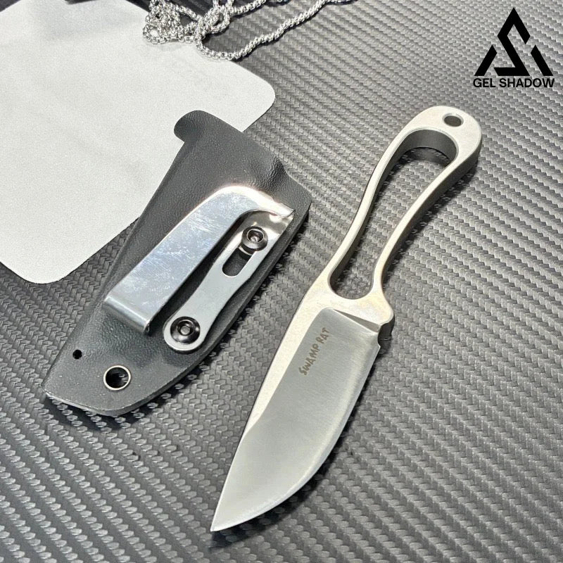 GS161 Swamp Rat Mega Outdoor knife Silver BRASSKNUCKLE - Tophatter Daily Deals