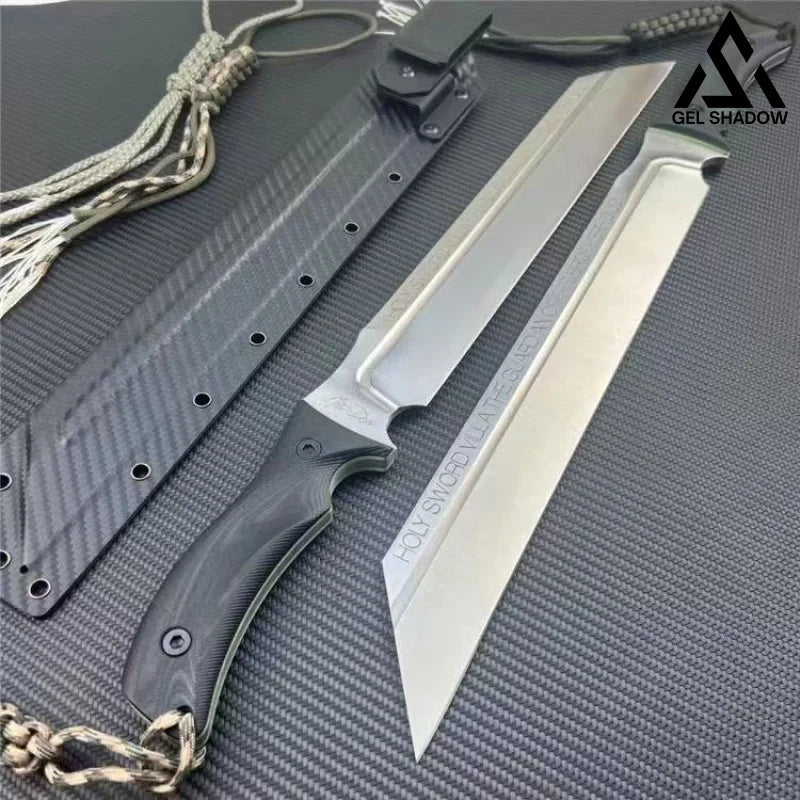GS164 Viking warship tactical straight sword Silver Pocket Knives - Tophatter Daily Deals