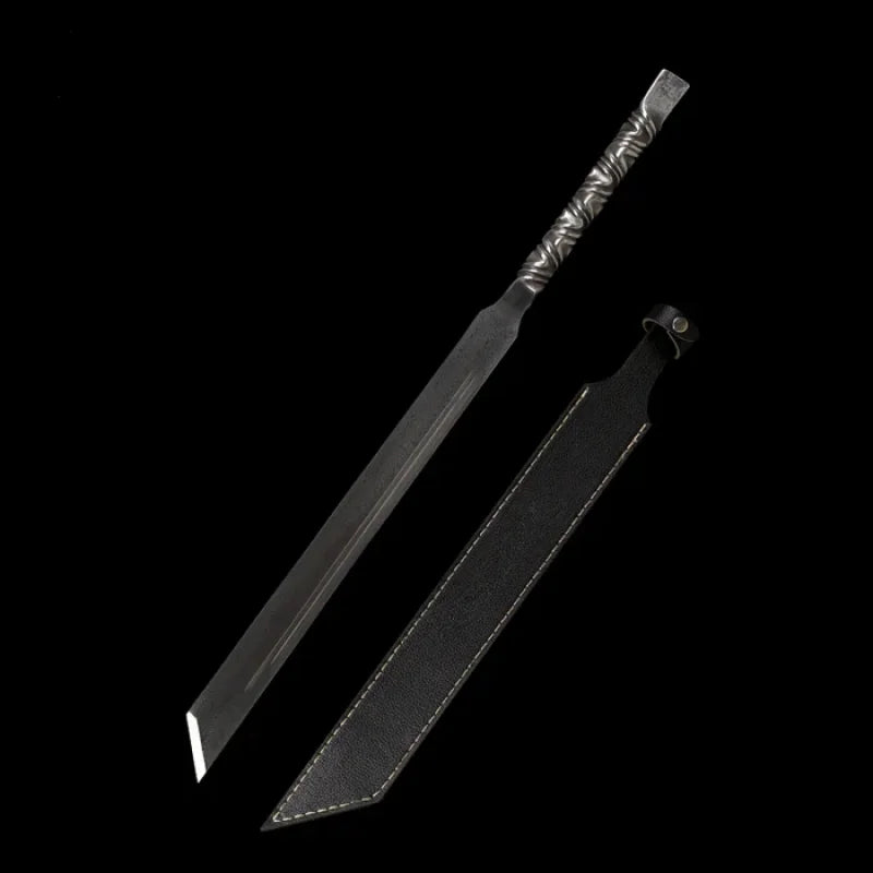 GS174 Handmade God of War Pattern Steel One-piece forging(US ONLY) Black Pocket Knives - Tophatter Daily Deals