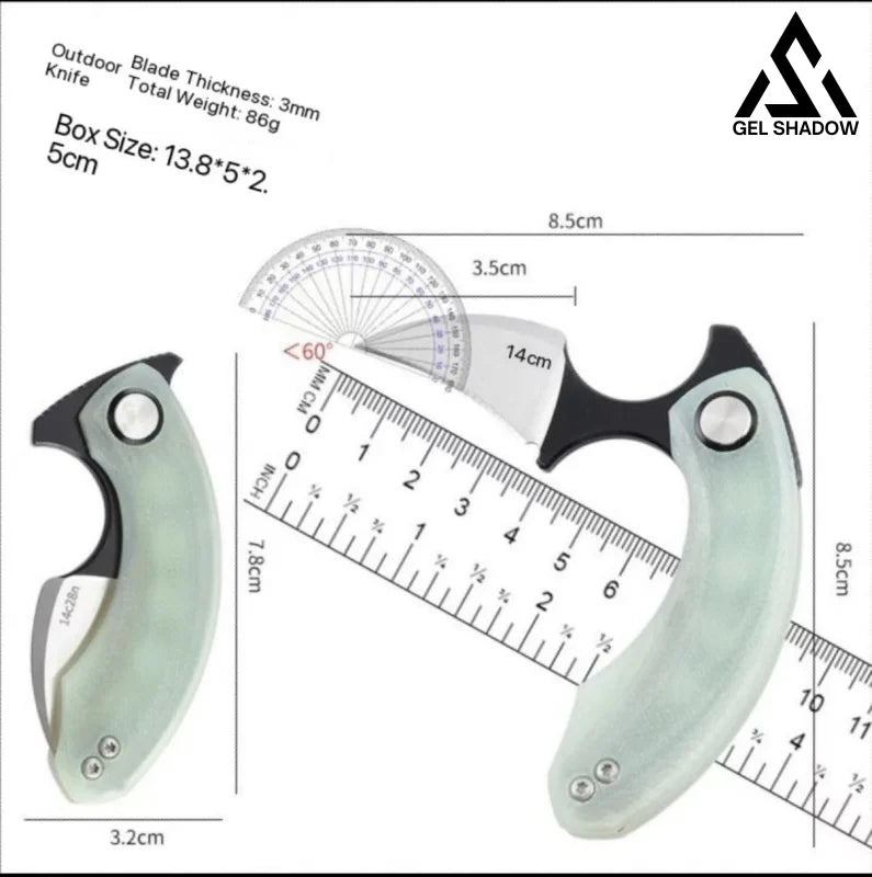 GS184 EDC Carry a folding knife karambit defense Pocket Knives - Tophatter Daily Deals
