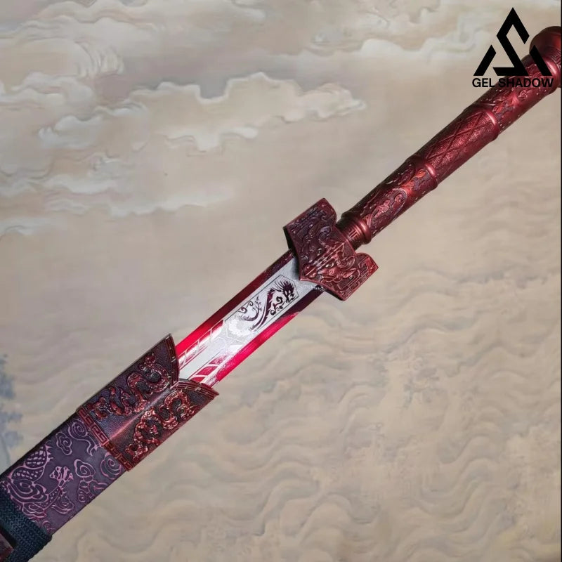 GS187 Hongyuan Han Sword high-manganese steel sabers and swords(US ONLY) Red Pocket Knives - Tophatter Daily Deals