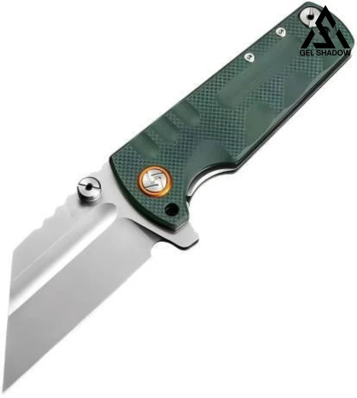 GS191 ARTISANCUTLERY Tactical Knife Proponent Subsize (1820PS) D2 Steel Black PVD Blade with G10 Handle Green Pocket Knives - Tophatter Daily Deals