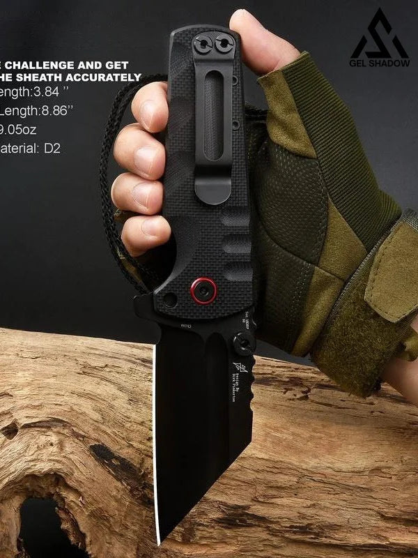 GS191 ARTISANCUTLERY Tactical Knife Proponent Subsize (1820PS) D2 Steel Black PVD Blade with G10 Handle Pocket Knives - Tophatter Daily Deals