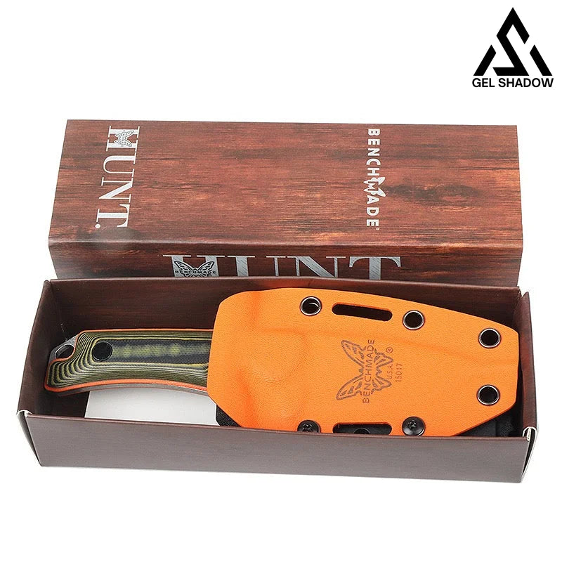 GS196 BM 15017 Fixed Blade Outdoor Knife with Sheath Knife - Tophatter Daily Deals