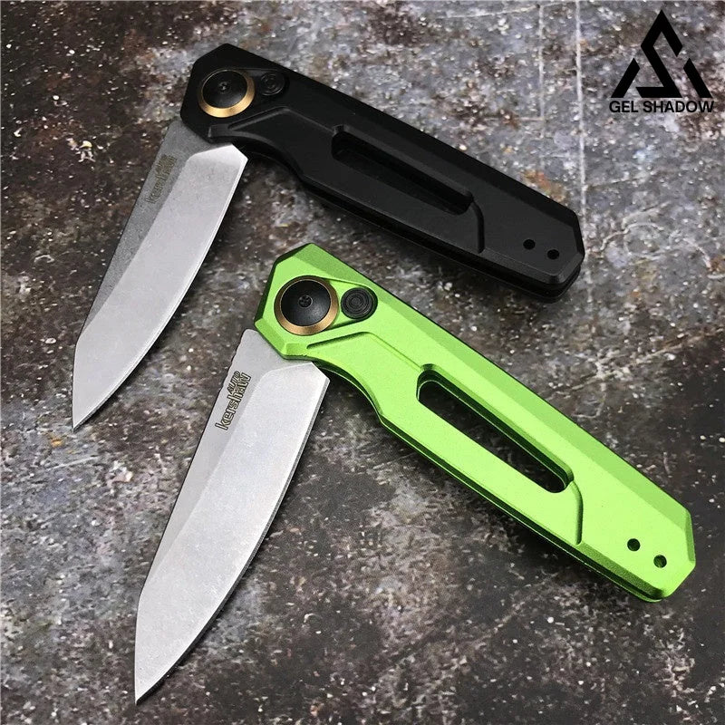 GS198 Kershaw 7550 Outdoor Folding Knife, Aviation Aluminum Alloy Handle Knife - Tophatter Daily Deals