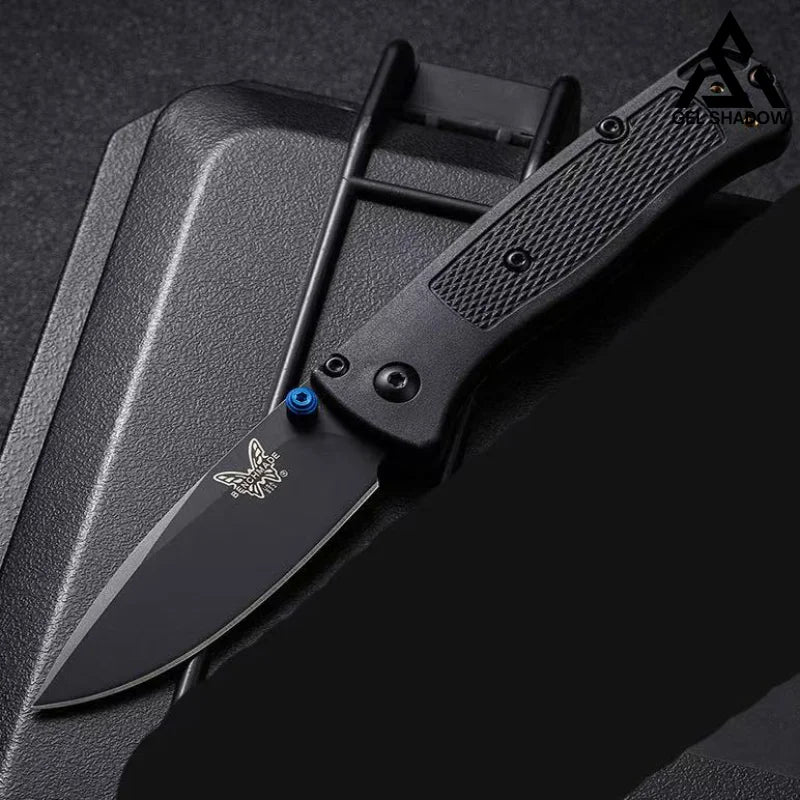 GS199 BM535 BUGOUT Damascus Steel, Carbon Fiber Handle Folding Knife Black Knife - Tophatter Daily Deals