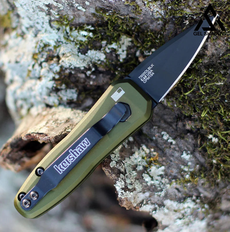 GS201 Kershaw 7500BLK Launch 4 Mini Button Assisted Folding Pocket Knife Knife - Tophatter Daily Deals