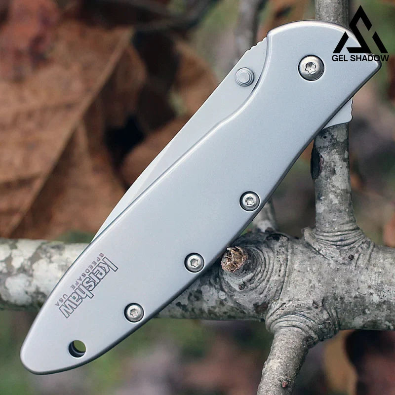 GS203 Kewshaw 1660 Pocket Folding Knife Non-slip Nvlon Fiber Handle EDC Knife - Tophatter Daily Deals