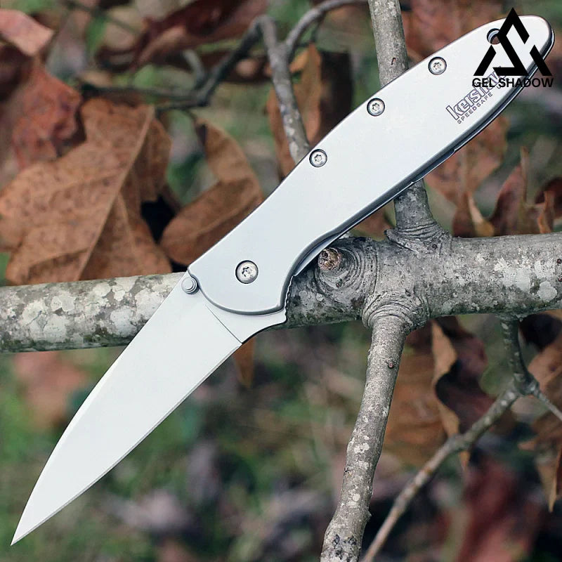 GS203 Kewshaw 1660 Pocket Folding Knife Non-slip Nvlon Fiber Handle EDC Knife - Tophatter Daily Deals