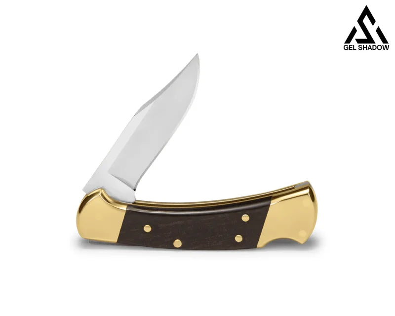 GS204 Buck112 Folding Knife – Compact EDC Pocket Knife for Camping Knife - Tophatter Daily Deals