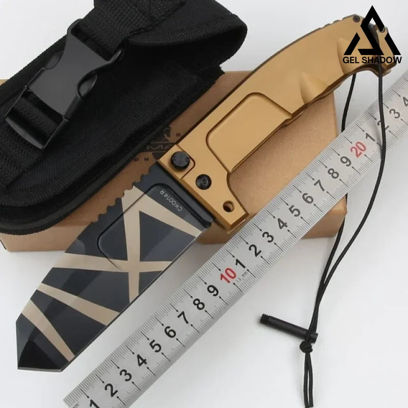 GS207 Extrema Ratio RAO Desert Warfare Square head Gold Knife - Tophatter Daily Deals