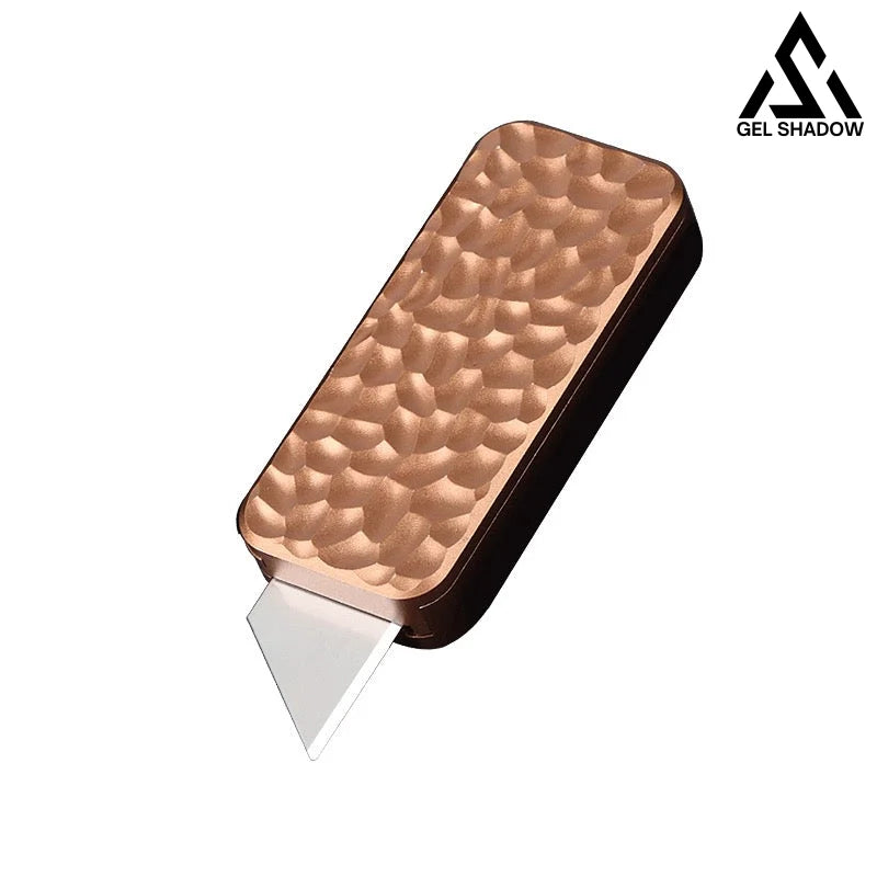 GS209 Meteorite Pattern Mini Creative Art Knife Fidget Knife Bronze-colored Knife - Tophatter Daily Deals