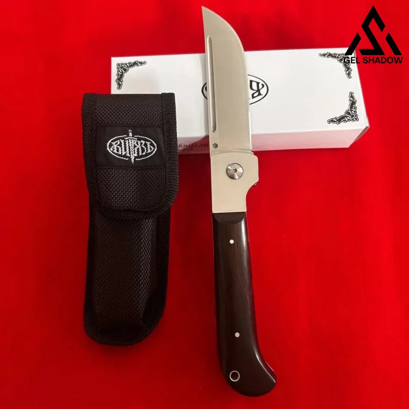 GS210 Russian Volsmay Pchak folding knife Black Knife - Tophatter Daily Deals
